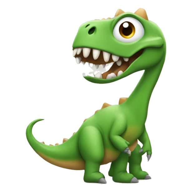 Dinosaur with nails sticker