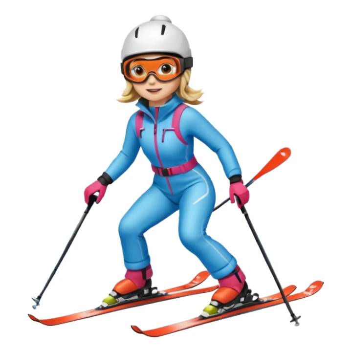 Woman Skiing, Matterhorn sticker