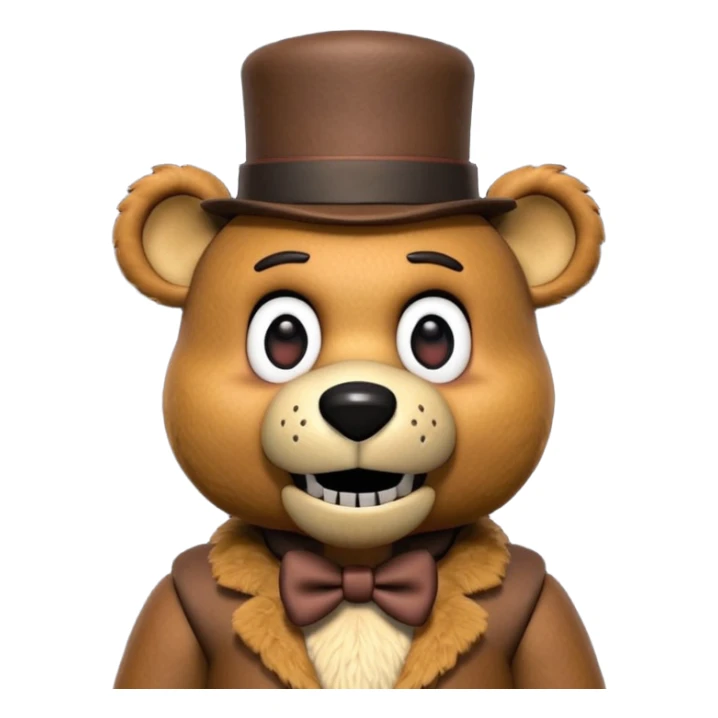 Freddy Fazbear (small hat) from Five Nights At Freddy's Movie sticker