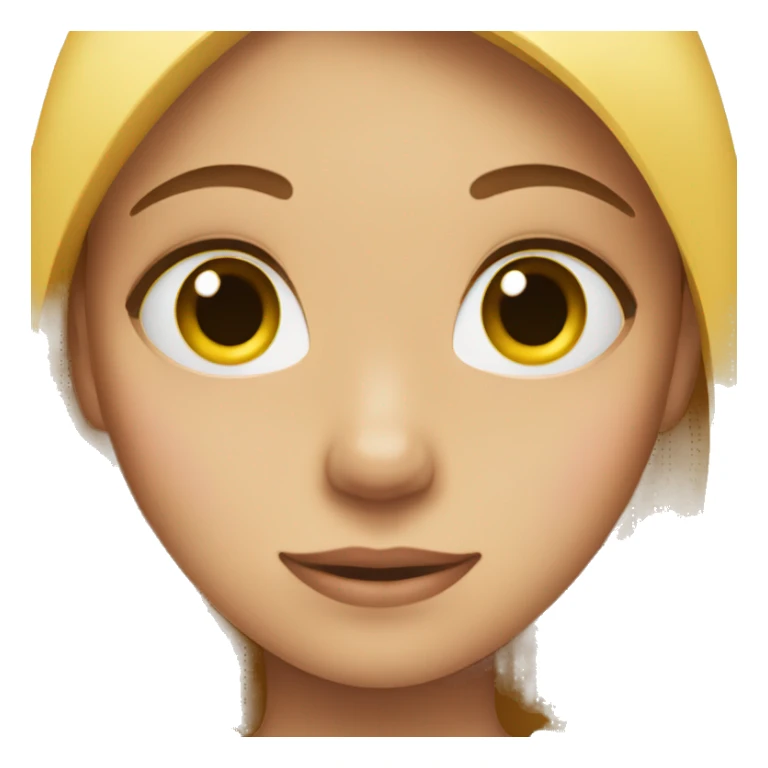 girl with hands across her face  sticker