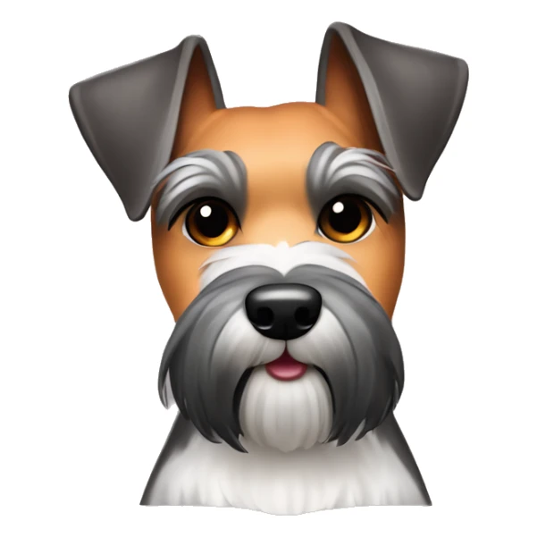 schnauzer holding  a sweet potato pie sticker