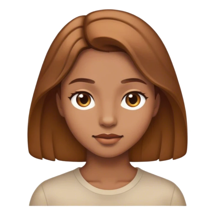 A person with beautiful light brown hair sticker