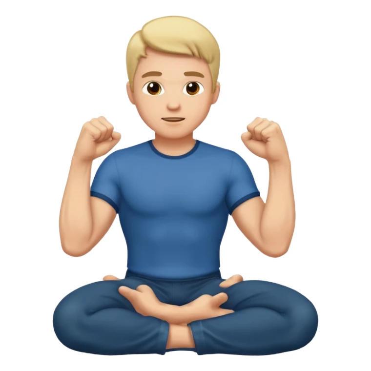 man kneeling fist raised  sticker