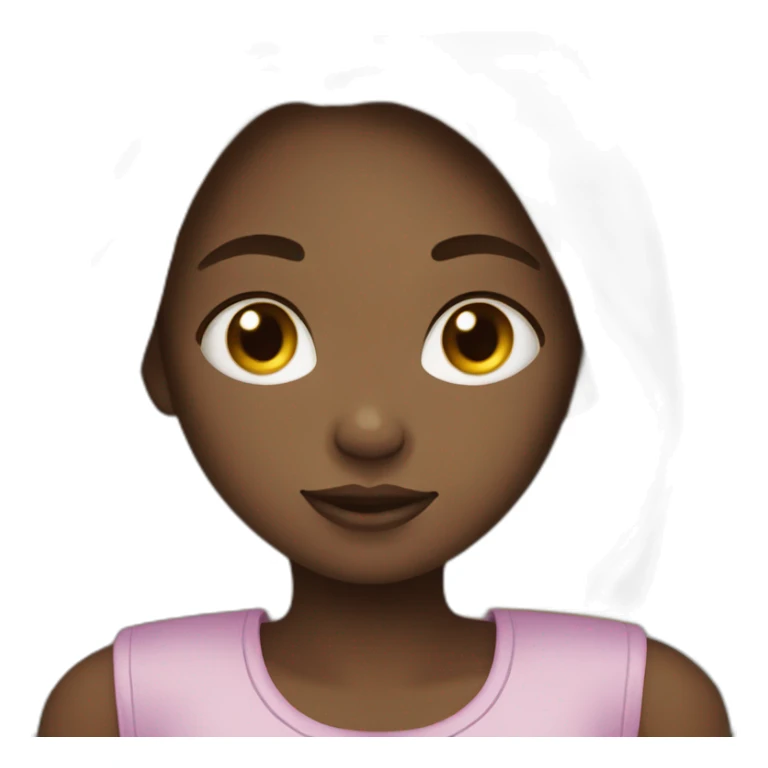 Dark skinned girl, blonde hair girl hug  sticker