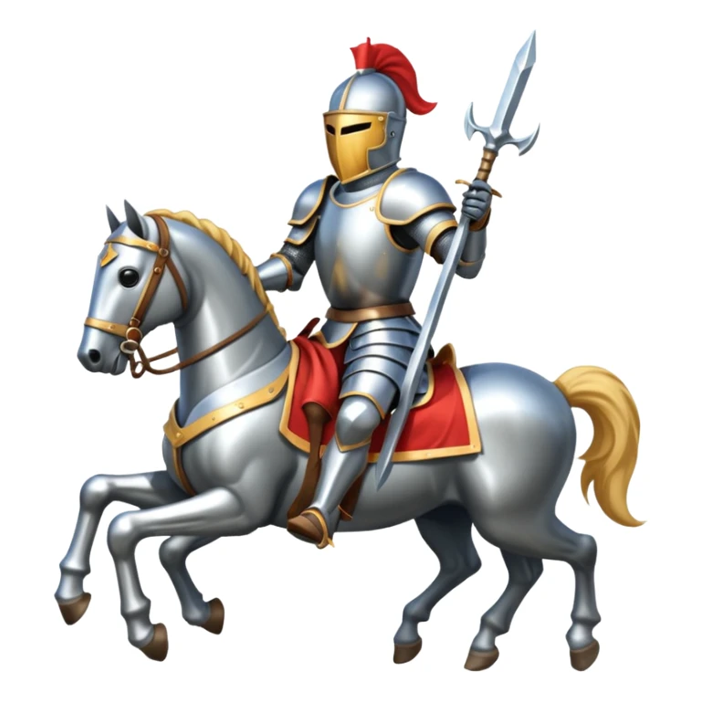 knight on a horse sticker