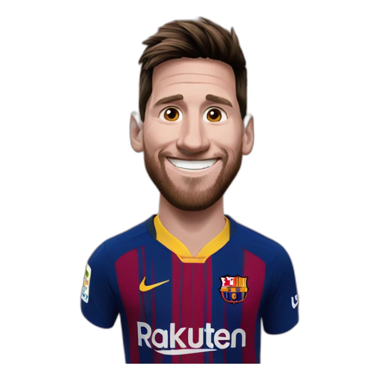 happy messi sticker