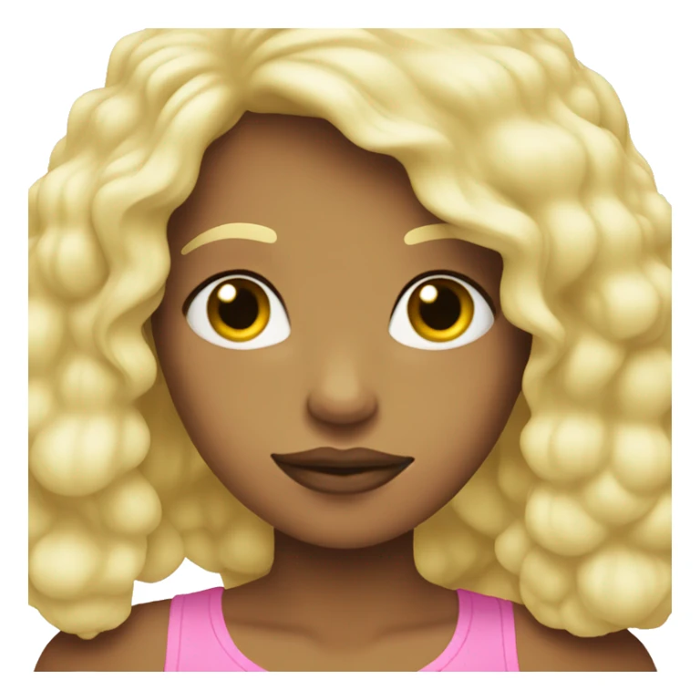 blonde girl with three lumps sticker