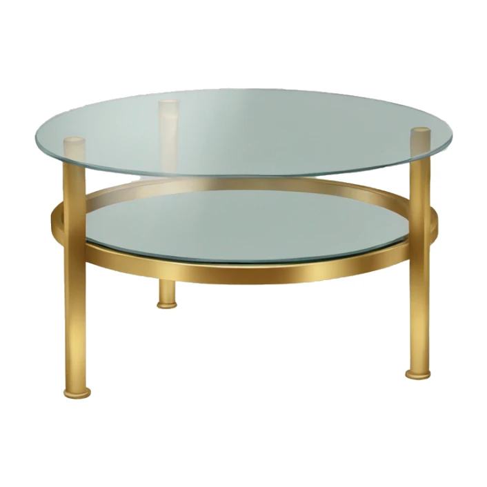 Small-round-Golden-band-glass-coffee-table sticker