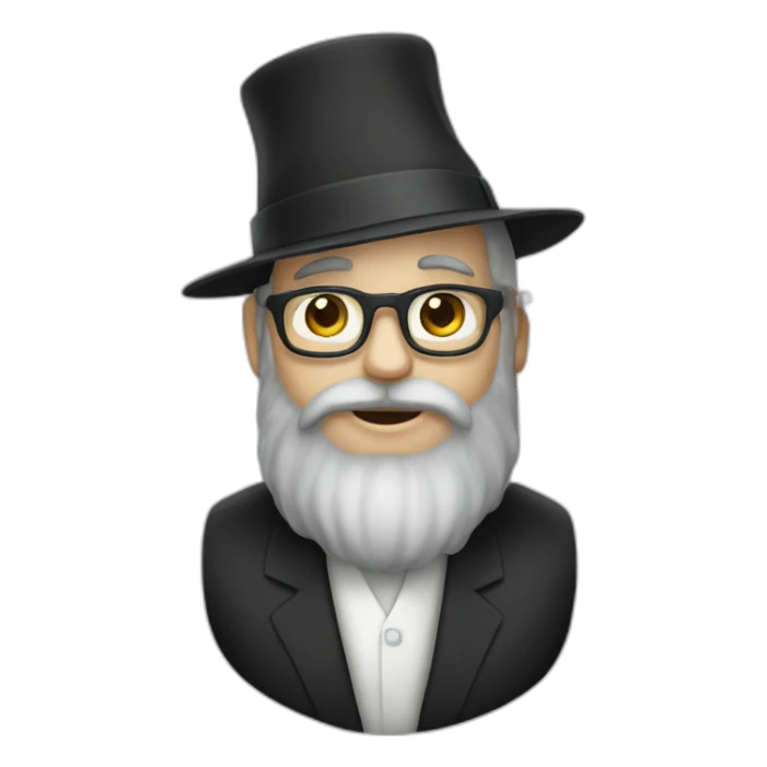 rabbi with payot and the israelian flag sticker