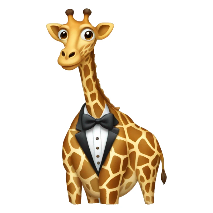 Giraff wearing a tuxedo  sticker