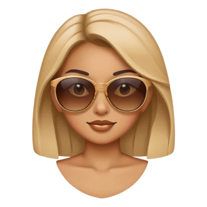 girl with  sunglasses sticker