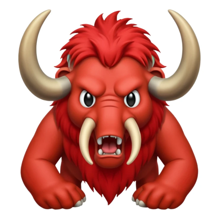 Create a slack emoji of a mastodon who needs to calm down sticker
