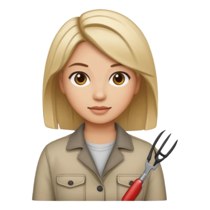 hairstylist female wearing casual clothes sticker