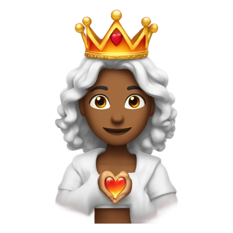 I want a flaming heart ❤️‍🔥 wearing a crown 👑  sticker
