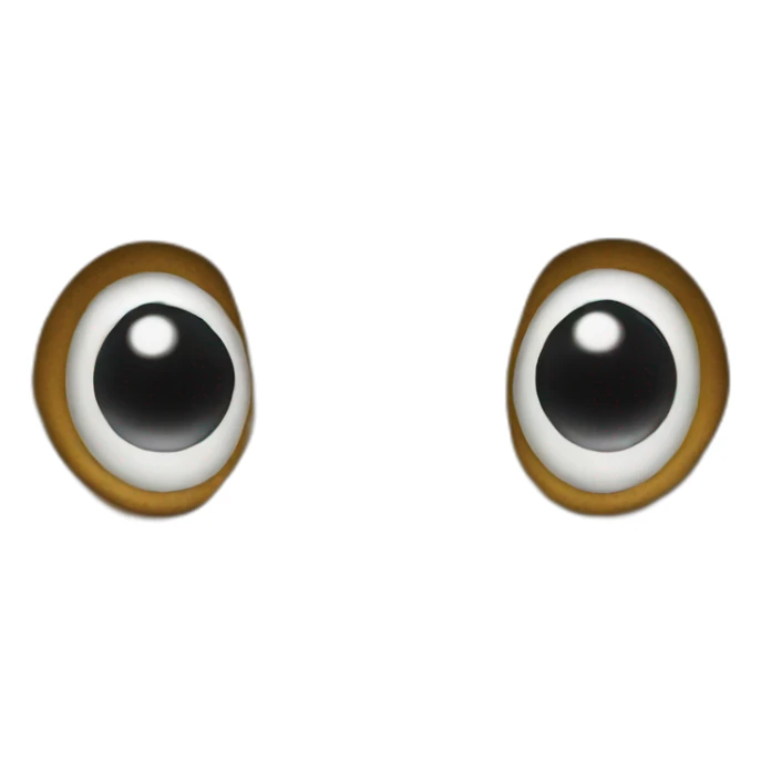 yellow reindeer hiding his eyes sticker