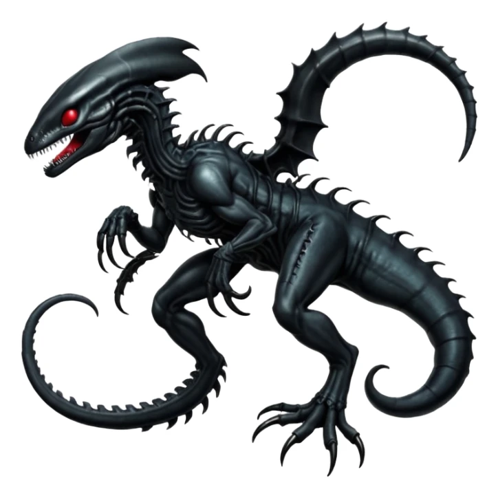  Venom-Salandit-Xenomorph-hybrid-fantasy-creature (full body) sticker