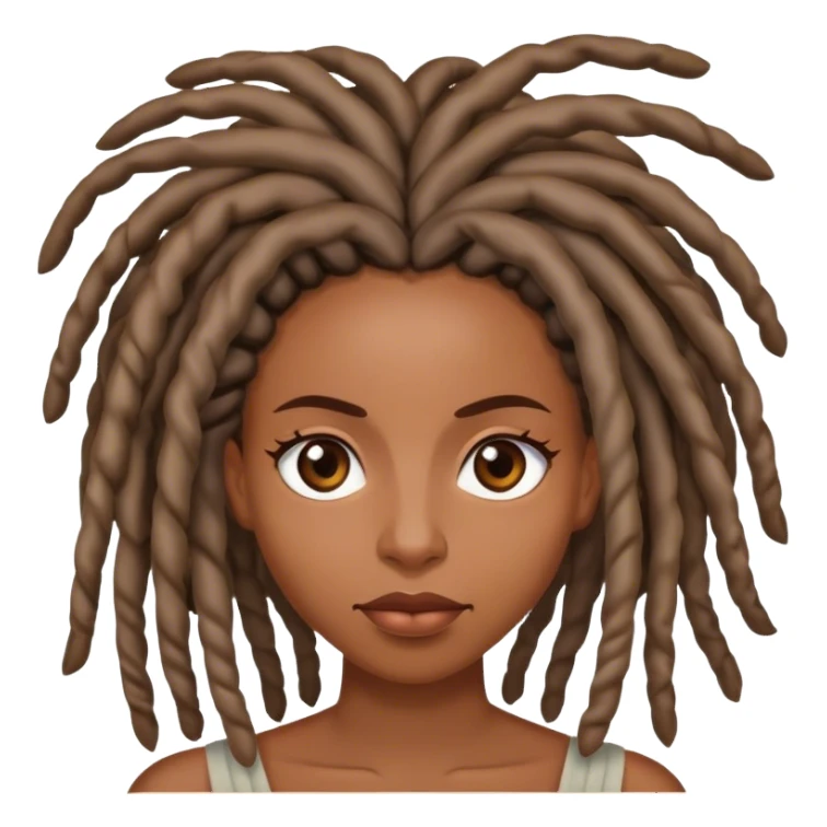 Black woman with locs rolling eyes sticker