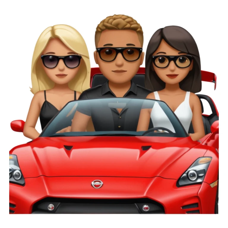 josh king jetset madrid the millionaire internet celebrity panel rank founder and instagram model girlfriend Tefi in Nissan GTR  sticker