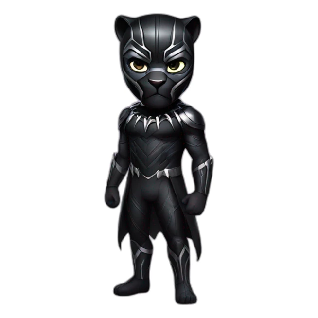 disney black panther full body with a mask sticker