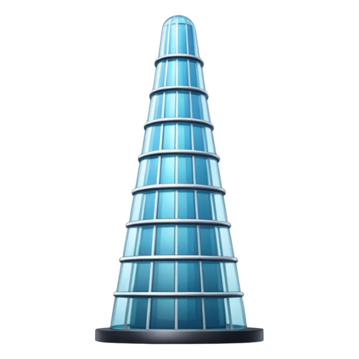 a glass tower
 sticker