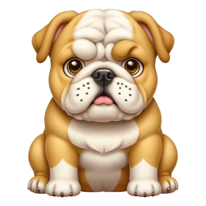 bulldog  golden sticker
