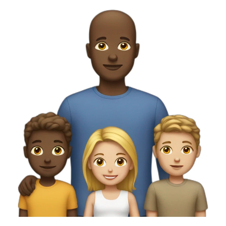 family white person sticker