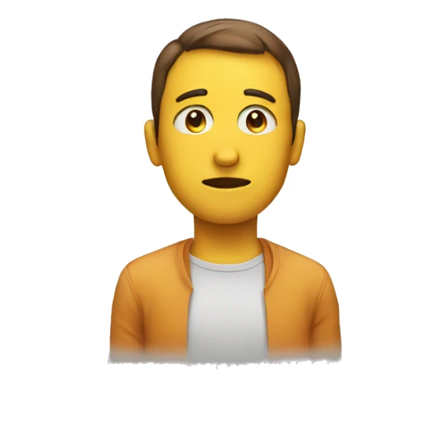 thinking emoji sticker