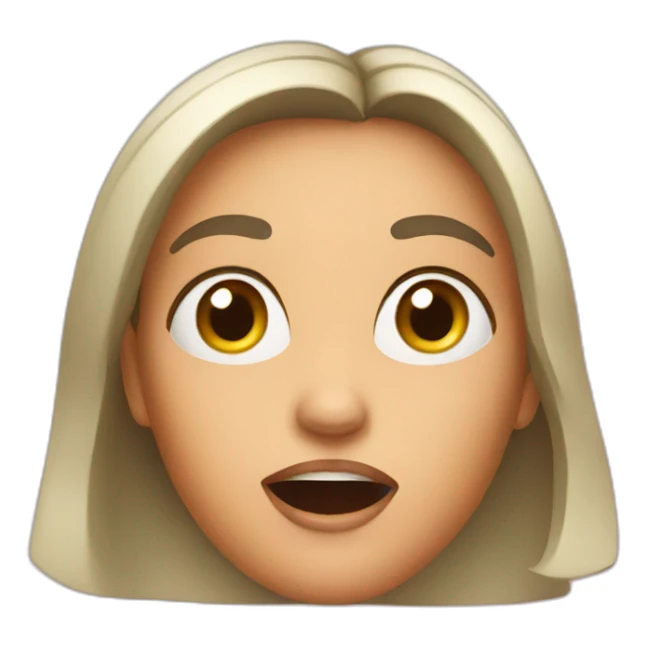 surprised women sticker