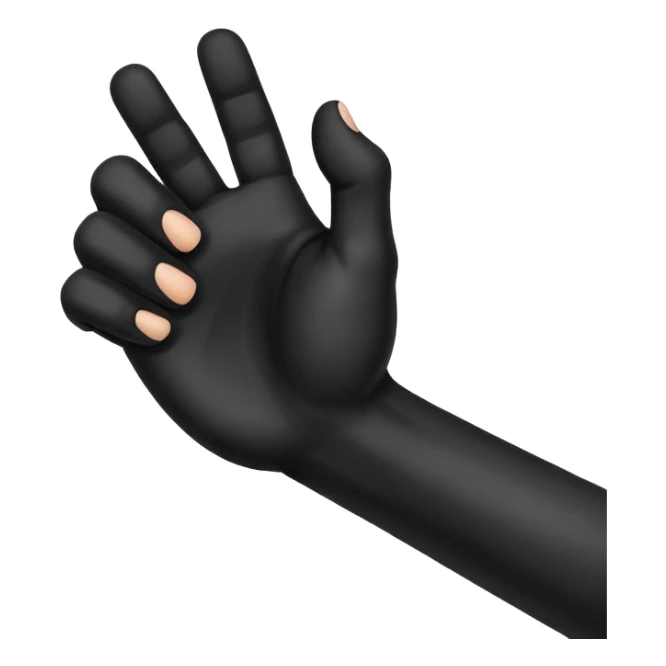 Black dog paw fist bumping a human hand sticker