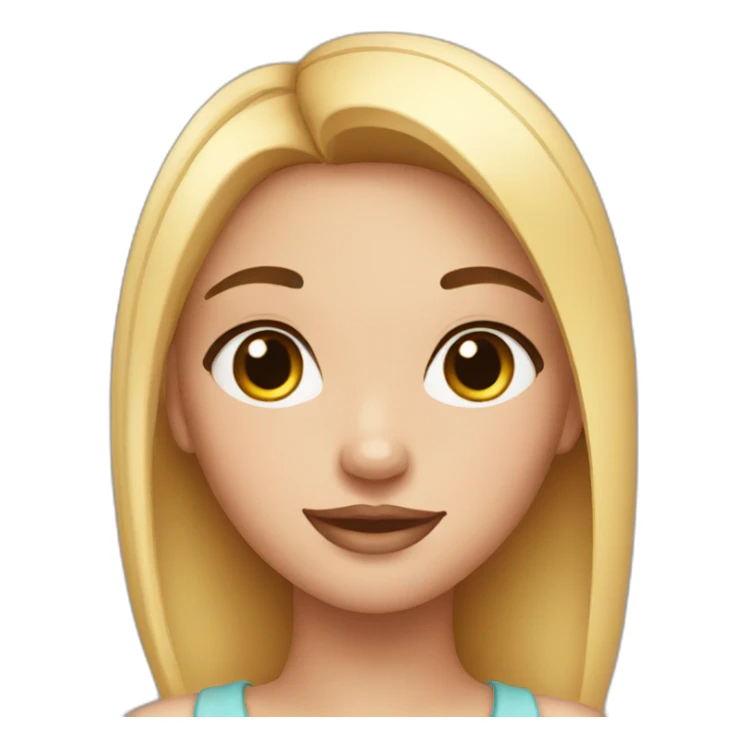 girl with beauty spot sticker