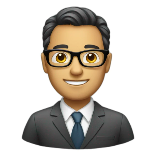 Businessman-with-blackrimmed-glasses sticker