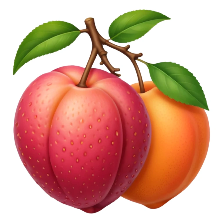 lychee and apricot sticker