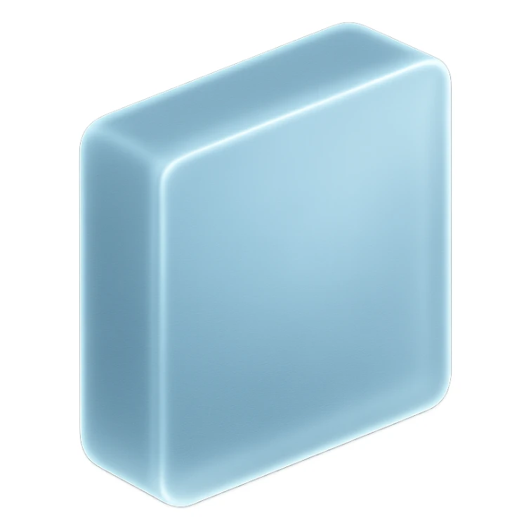 square in hex color #85c0f9 with frosted look sticker