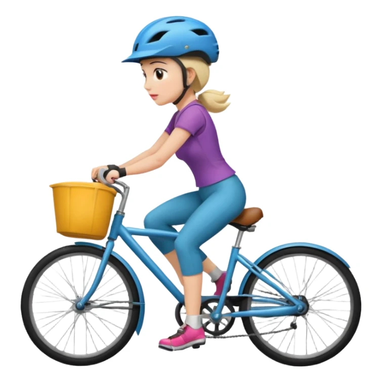 Wife being impatient on a bicycle sticker