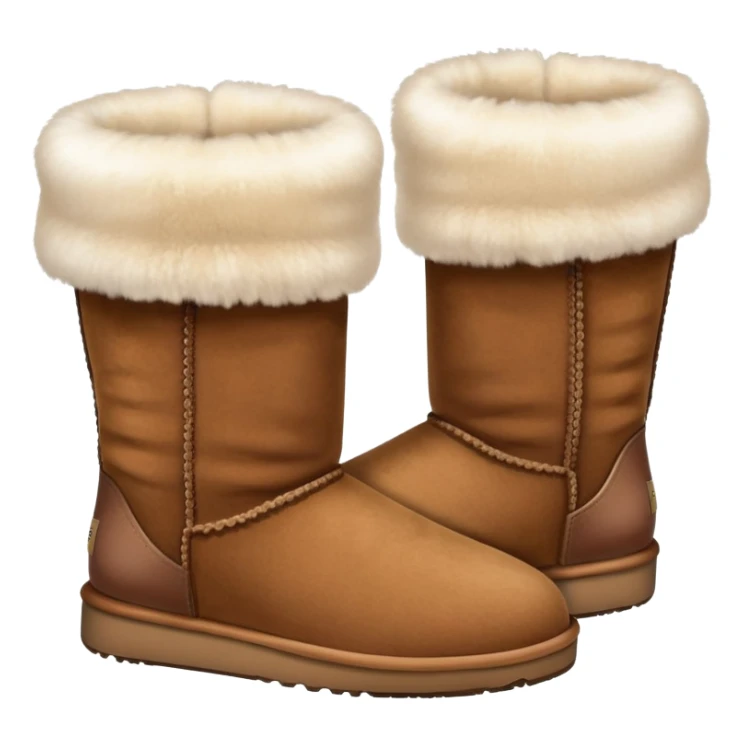 Pair of brown Ugg boots sticker