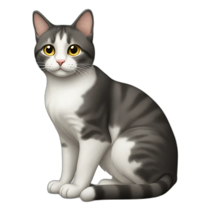 slavic sitting cat sticker