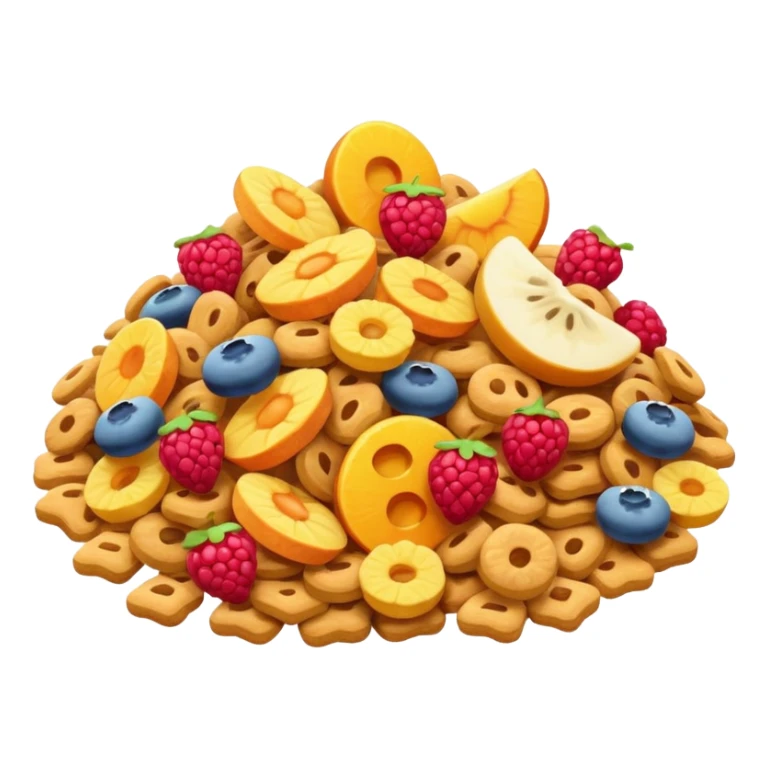 a pile of cereals sticker