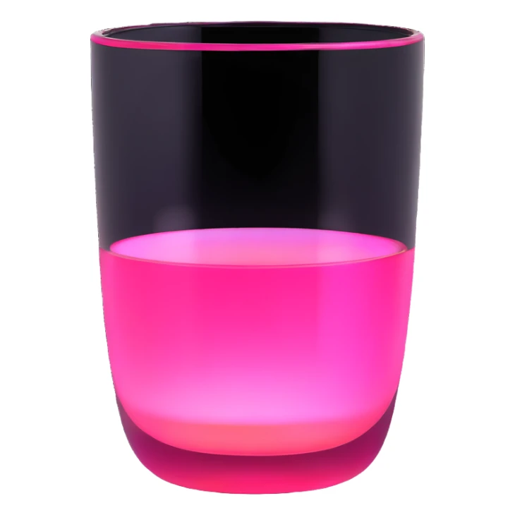 handshake, transparent glass with bright pink gradient from #FF335F to #FF99AA, soft glow and shadows, minimalistic sticker
