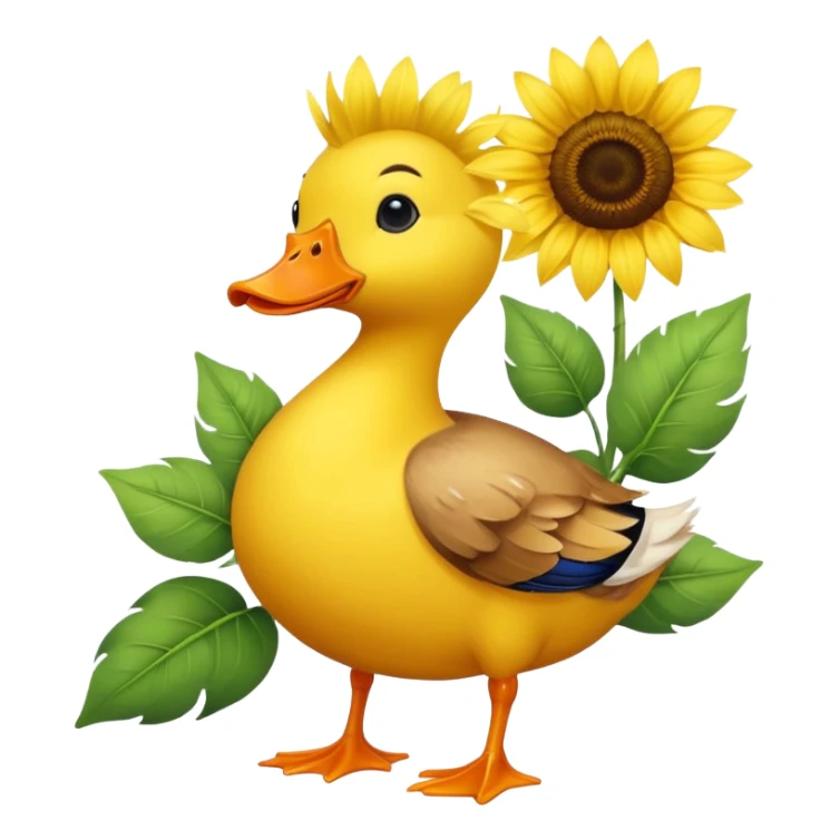 🦆+🌻 sticker