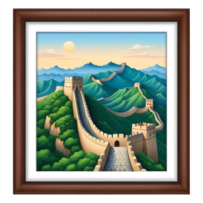 great wall of china sticker