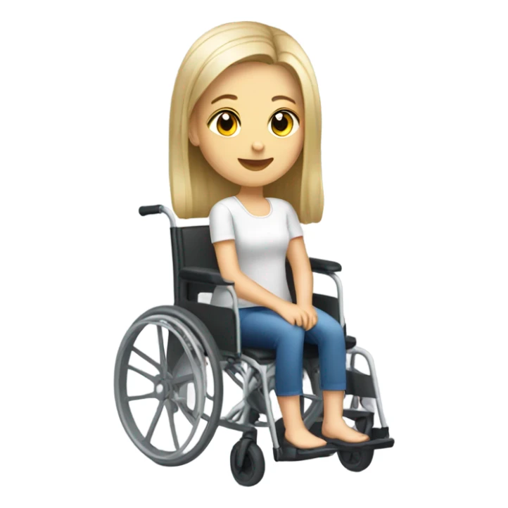 Poland Girl in a wheelchair  sticker