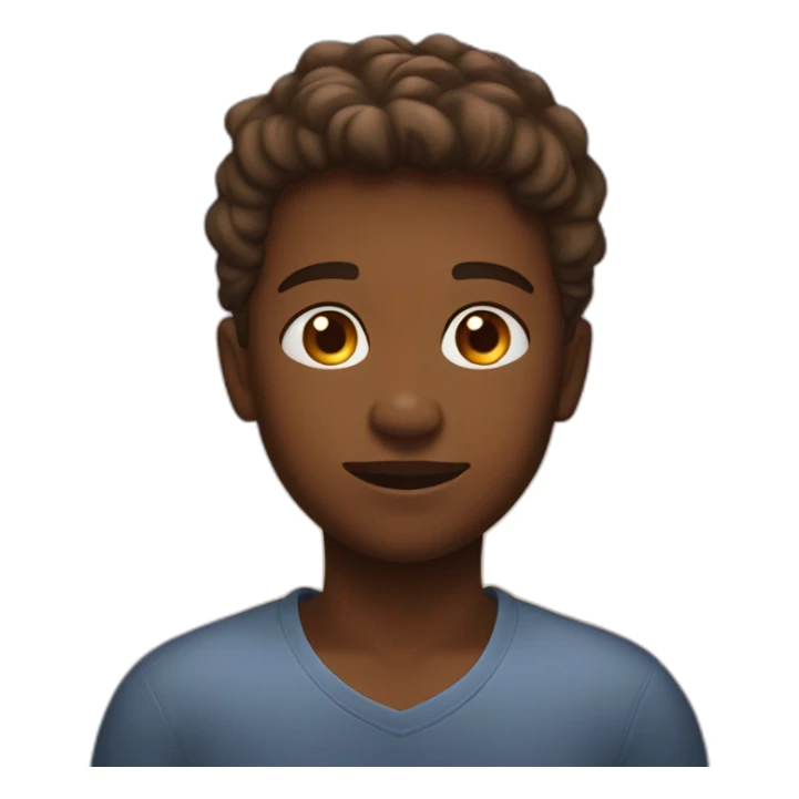 un garçon face à un magnifique coucher de soleil sticker