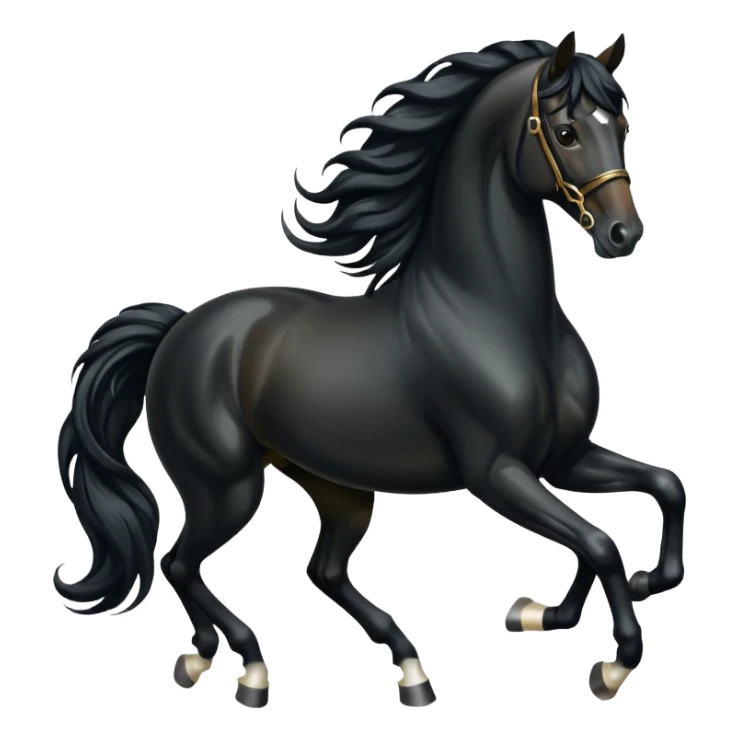 Dressage horse without rider sticker