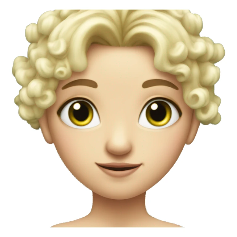 caucasian christmas fairy with two wings and green eyes sticker