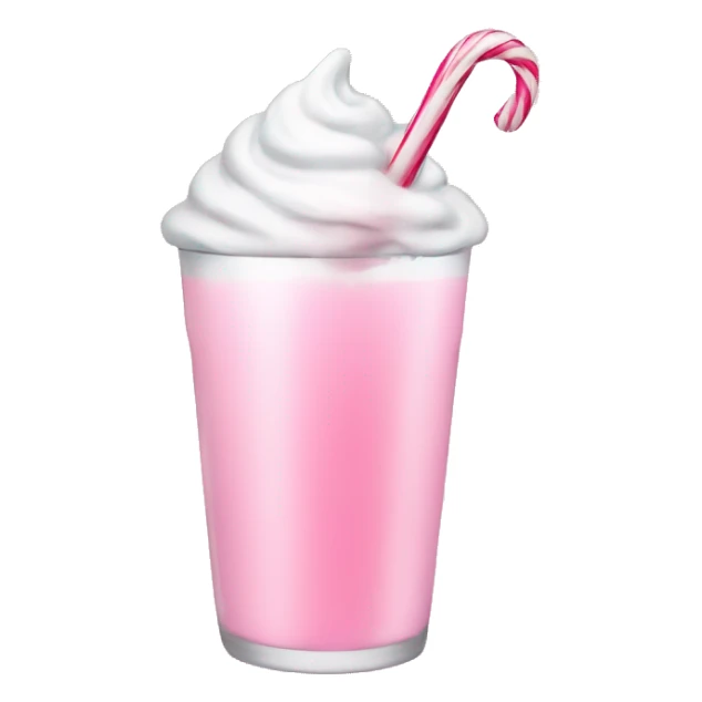 Pastell pink asthetic clean Christmas drink sticker