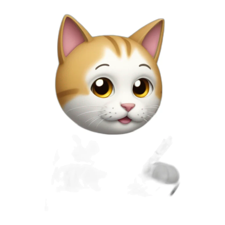 Gato escribiendo en una máquina de escribir sticker