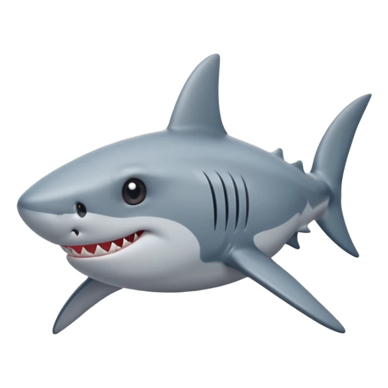 Shark with stars in the eyes sticker
