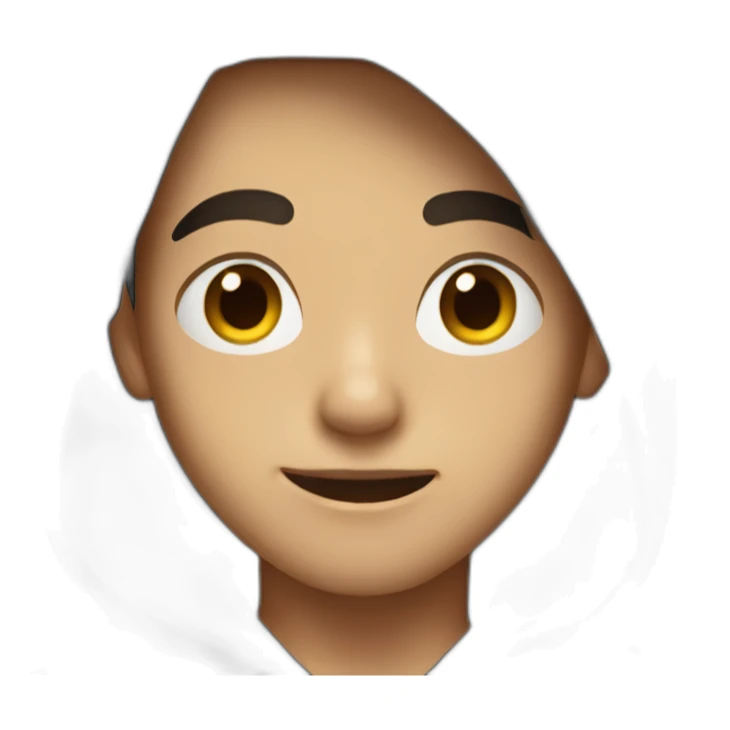 A boy with a black hoodie and slightly long hair sticker