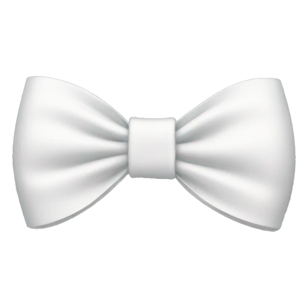 White bow sticker
