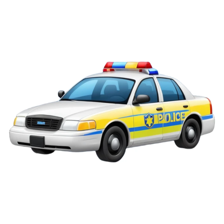 police car crime scene sticker